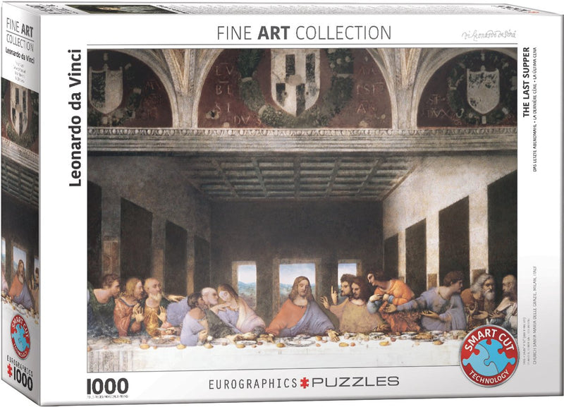 Eurographics - l'ultima cena [il cenacolo] - leonardo da vinci - 1000 pezzi 68×48 cm (l×a) - puzzle d'arte