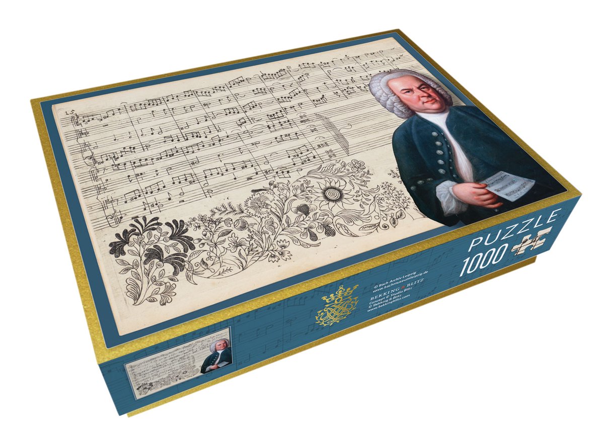Puzzle Bekking blitz (1.000 pezzi): die kanta, j.s. Bach, archivio Bach Lipsia