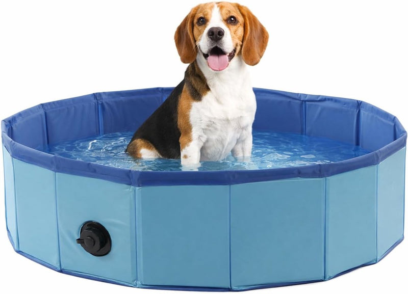 Piscina per cani Flamingo 80 cm - piscina per cani pieghevole - piscina per cani - blu - piscina per bambini rinfrescante - senza pompa d'aria