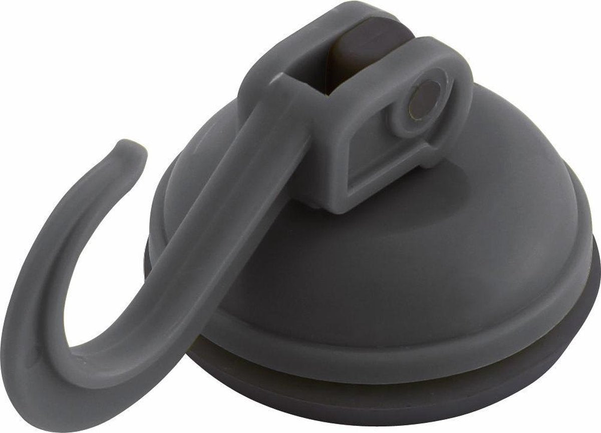 Eurotrail zuignap met haak - tot 2kg - 2 stuks - charcoal