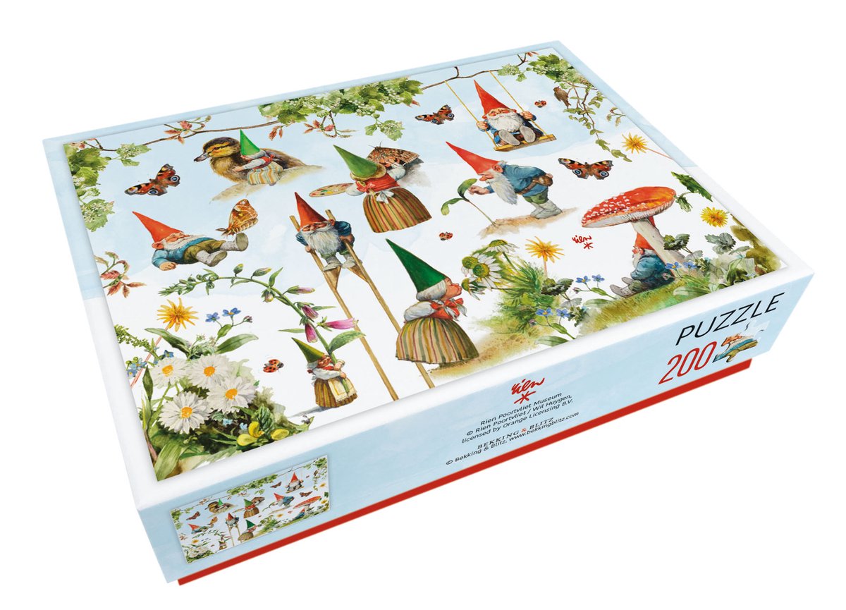 Bekking blitz puzzle 200 pezzi gnomo Rien Poortvliet