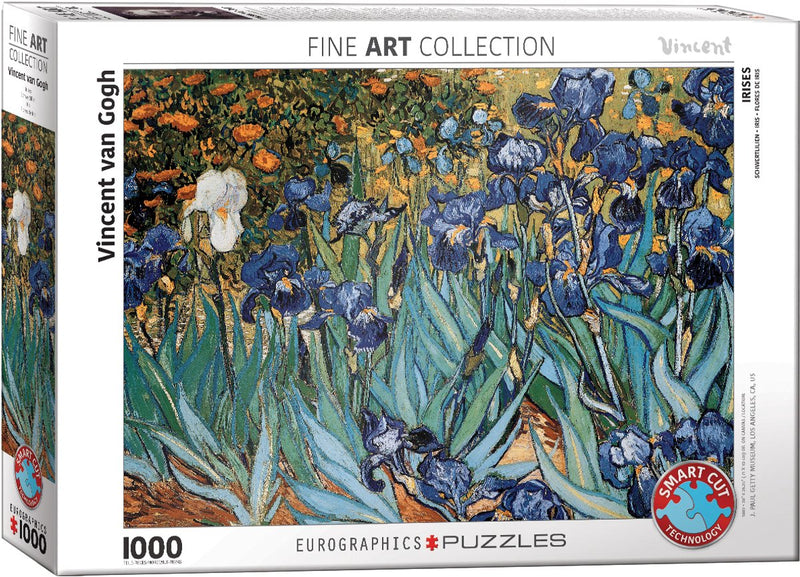 Eurographics - lirios - vincent van gogh - 1000 piezas 68×48cm (ancho×alto) - rompecabezas de bellas artes