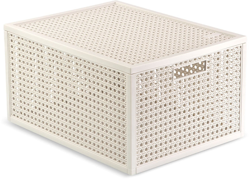 Cesto portaoggetti Curver Kaya - 20 l - 37,6x30x20,7 cm - bianco