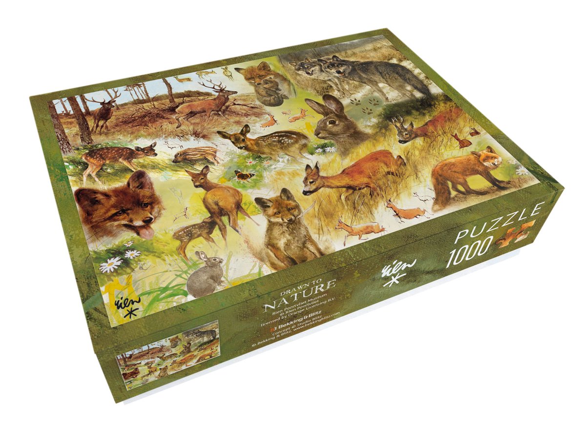 Bekking blitz puzzle 1.000 pezzi attratti dalla natura rien gatevliet