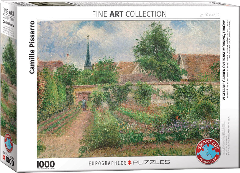 Eurographics - l'orto di éragny, mattina nuvolosa [le potager à eragny, temps couvert, matin] - camille pissarro - 1000 pezzi 68×48 cm (l×a) - puzzle d'arte
