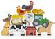 Viga toys® legpuzzel in stapels boerderijdieren