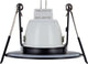 Faretto da incasso mini integrato nero ip65 | dimensione taglio 4,5 cm | per mr11 gu4 o par11 gu10 ø3,5cm