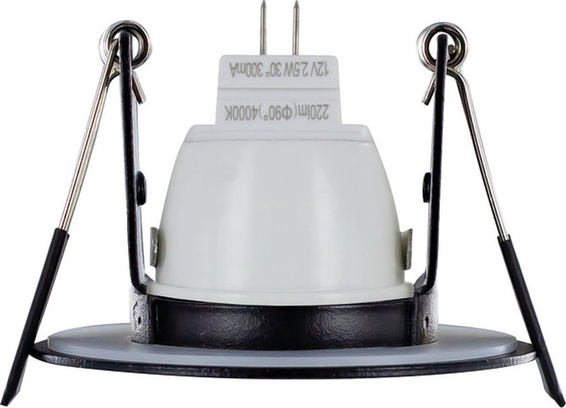 Faretto da incasso mini integrato nero ip65 | dimensione taglio 4,5 cm | per mr11 gu4 o par11 gu10 ø3,5cm