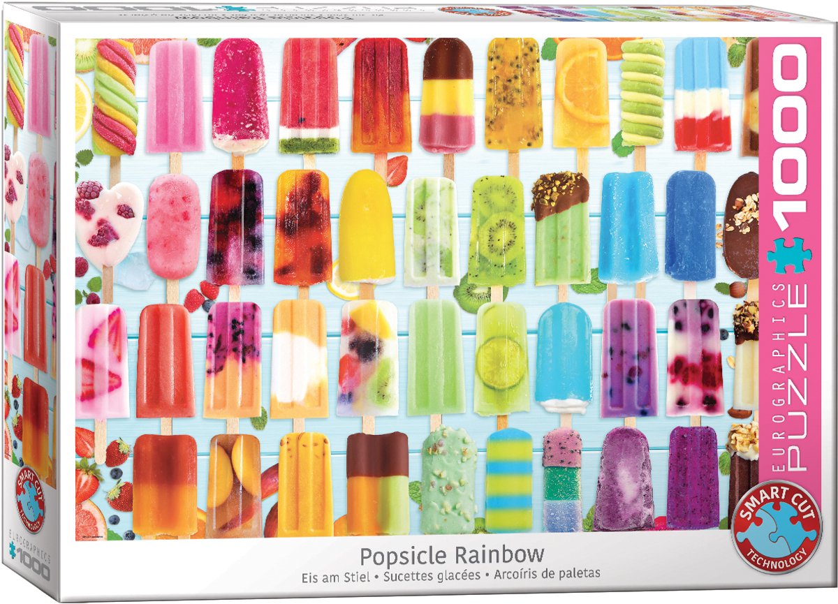 Eurographics - arcoiris de paletas [arcoiris de paletas] - 1000 piezas 68×48cm (ancho×alto) - rompecabezas