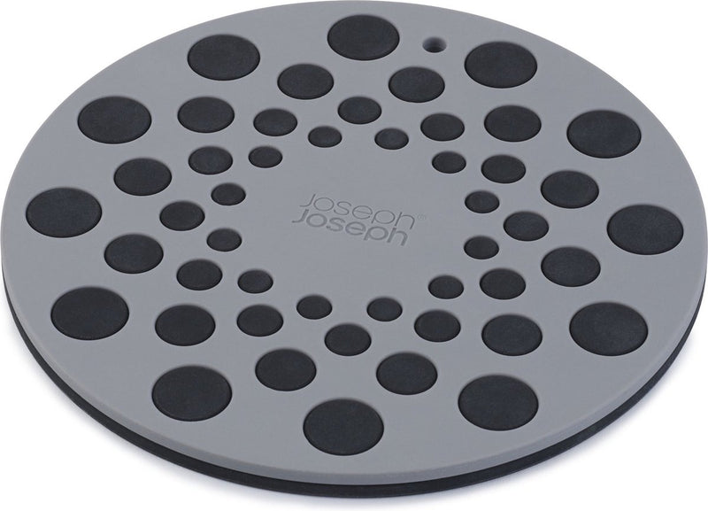 Joseph Joseph - set di 2 sottobicchieri spot-on - silicone - grigio