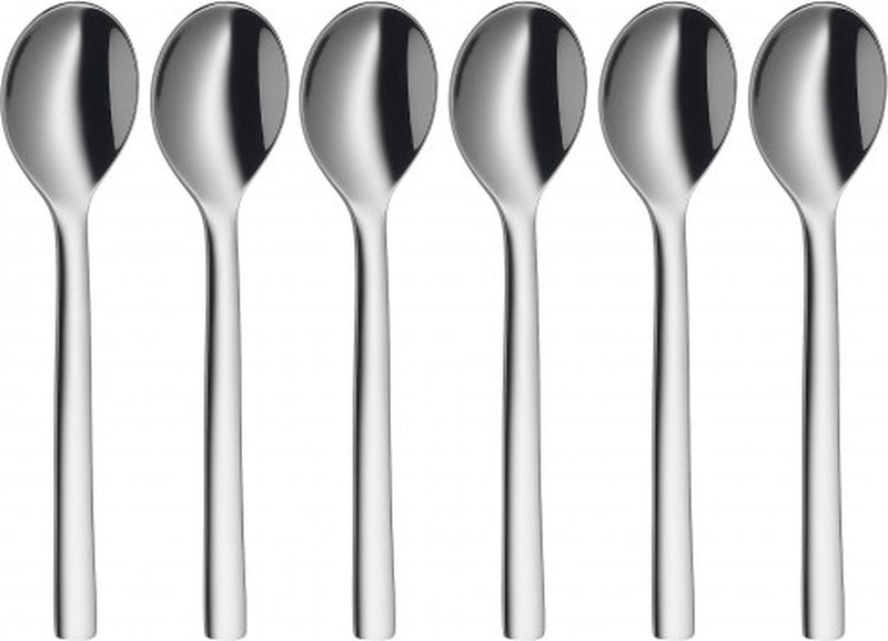 Wmf nuova - espresso koffielepels - 6-delig - rvs - 11 cm - vaatwasserbestendig