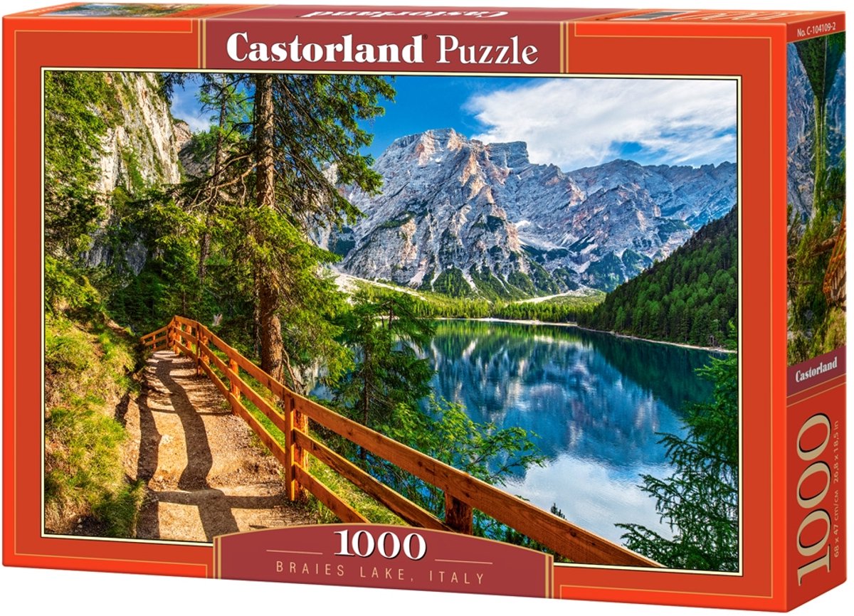 Castorland legpuzzel braies lake italy , 1000st.