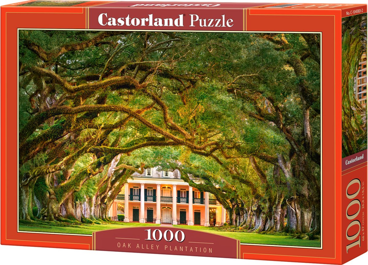 Castorland oak alley plantation – puzzel – 1.000 stukjes – satijnen afwerking – perfecte pasvorm – europese kwaliteit