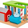 Autolavaggio bigjigs houten binari per treni