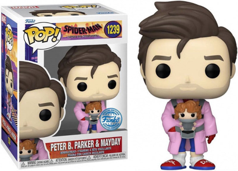 ¡Funko pop! maravilla: hombre araña - peter b. parker mayday exclusivo