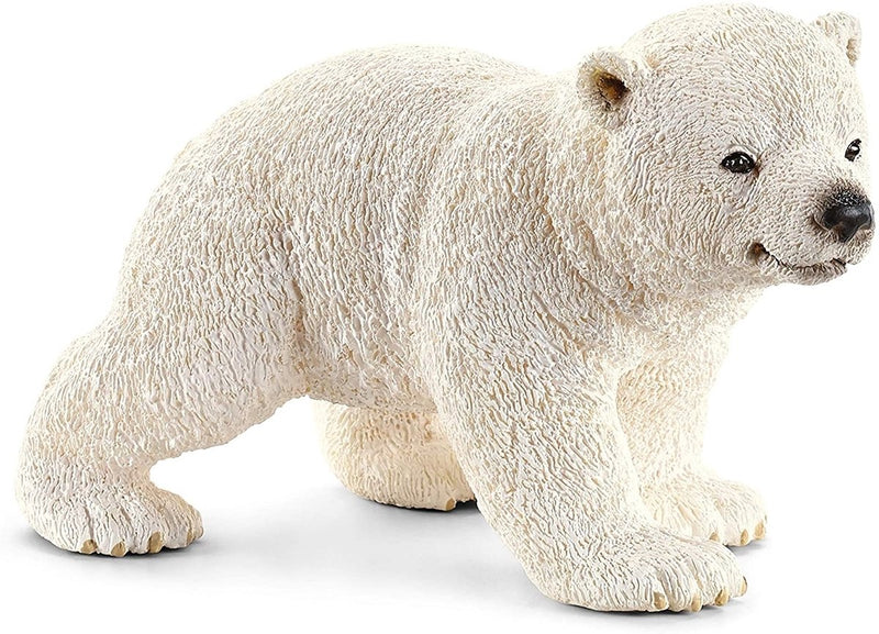 Schleich Wild Life Cucciolo di orso polare - figura giocattolo educativa in plastica.