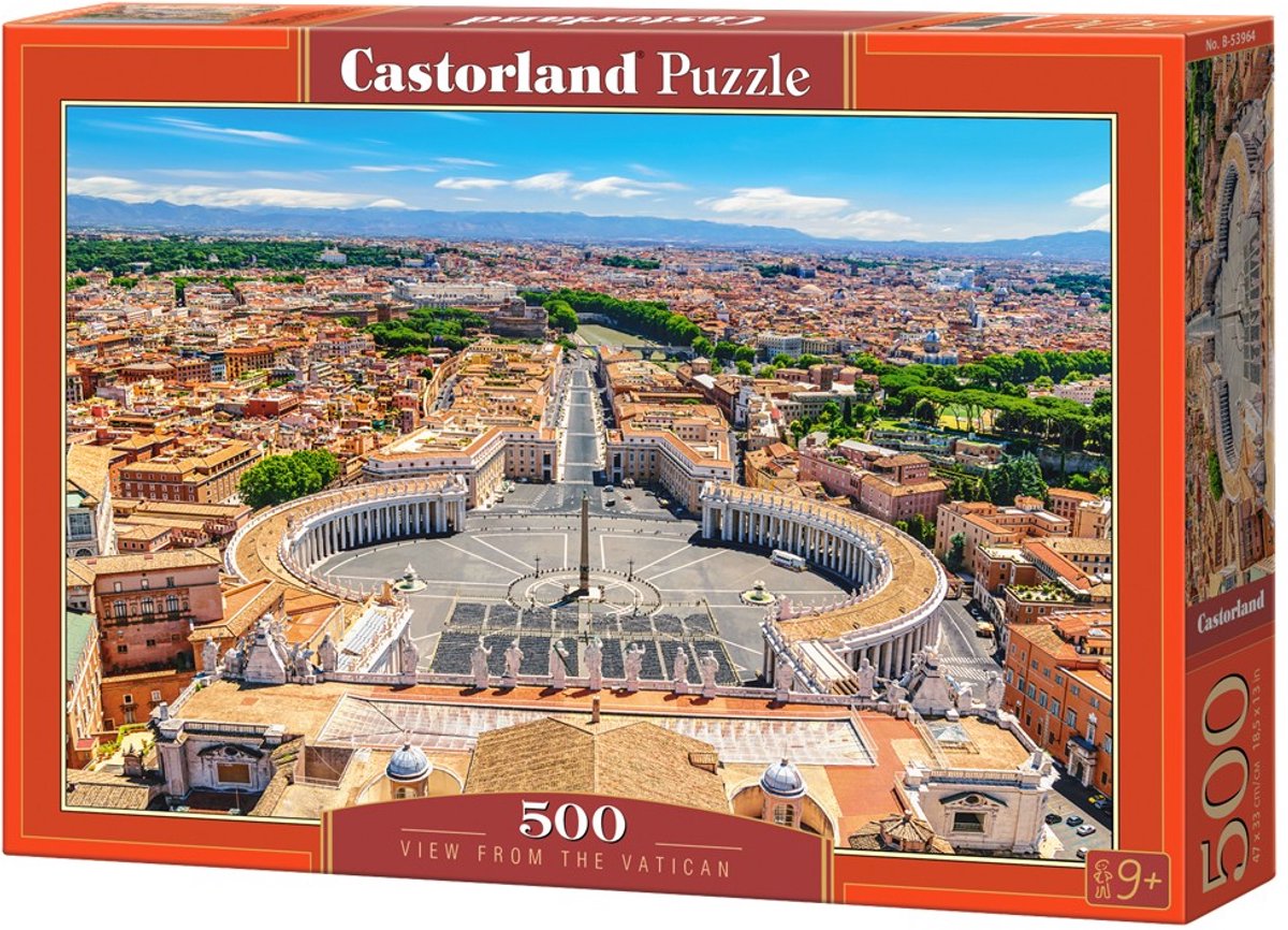 Castorland view from the vatican – puzzel – 500 stukjes – satijnen afwerking – perfecte pasvorm – europese kwaliteit