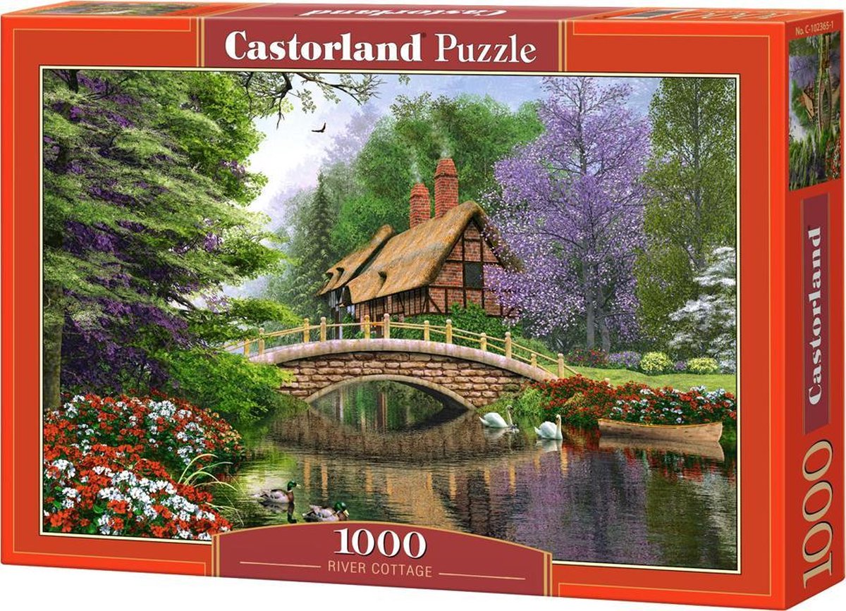SelectA Castorland Gambe Puzzle River Cottage, 1000st.