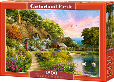Castorland countryside cottage – puzzel – 1.500 stukjes – satijnen afwerking – perfecte pasvorm – europese kwaliteit