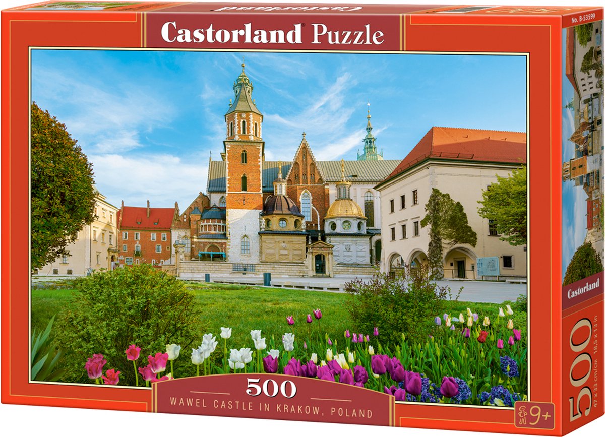 Castorland wawel castle in krakow, poland – puzzel – 500 stukjes – satijnen afwerking – perfecte pasvorm – europese kwaliteit
