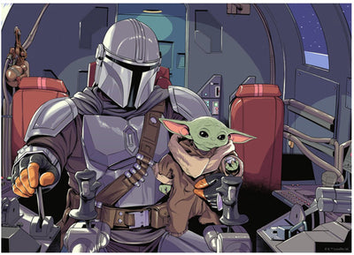 Ravensburger Jigsaw Puzzle Star Wars The Mandalorian, 1000º.