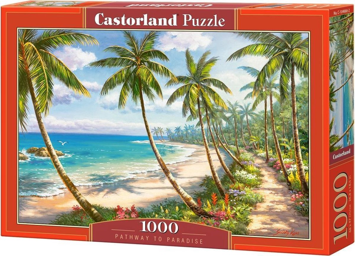 Castorland pathway to paradise – puzzel – 1.000 stukjes – satijnen afwerking – perfecte pasvorm – europese kwaliteit