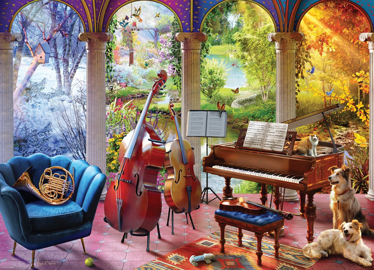 Eurographics - quattro stagioni [quattro stagioni] - angelo bonito - 1000 pezzi 68×48 cm (l×a) - puzzle