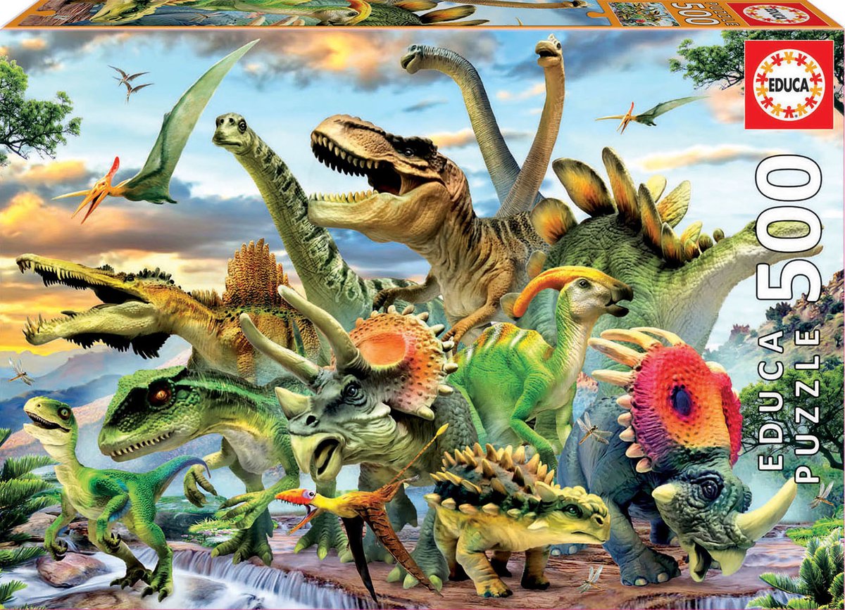 Educa puzzle. dinosaurs 500 teile
