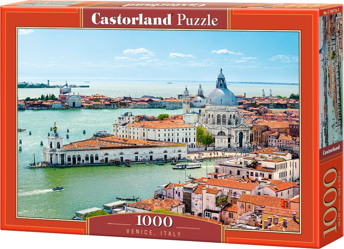 Castorland venice, italy – puzzel – 1.000 stukjes – satijnen afwerking – perfecte pasvorm – europese kwaliteit