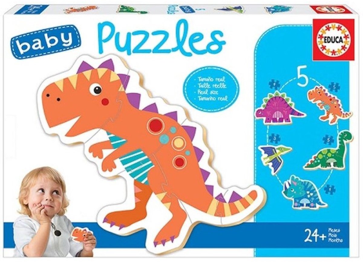 Educa - 5 puzzels - dinos