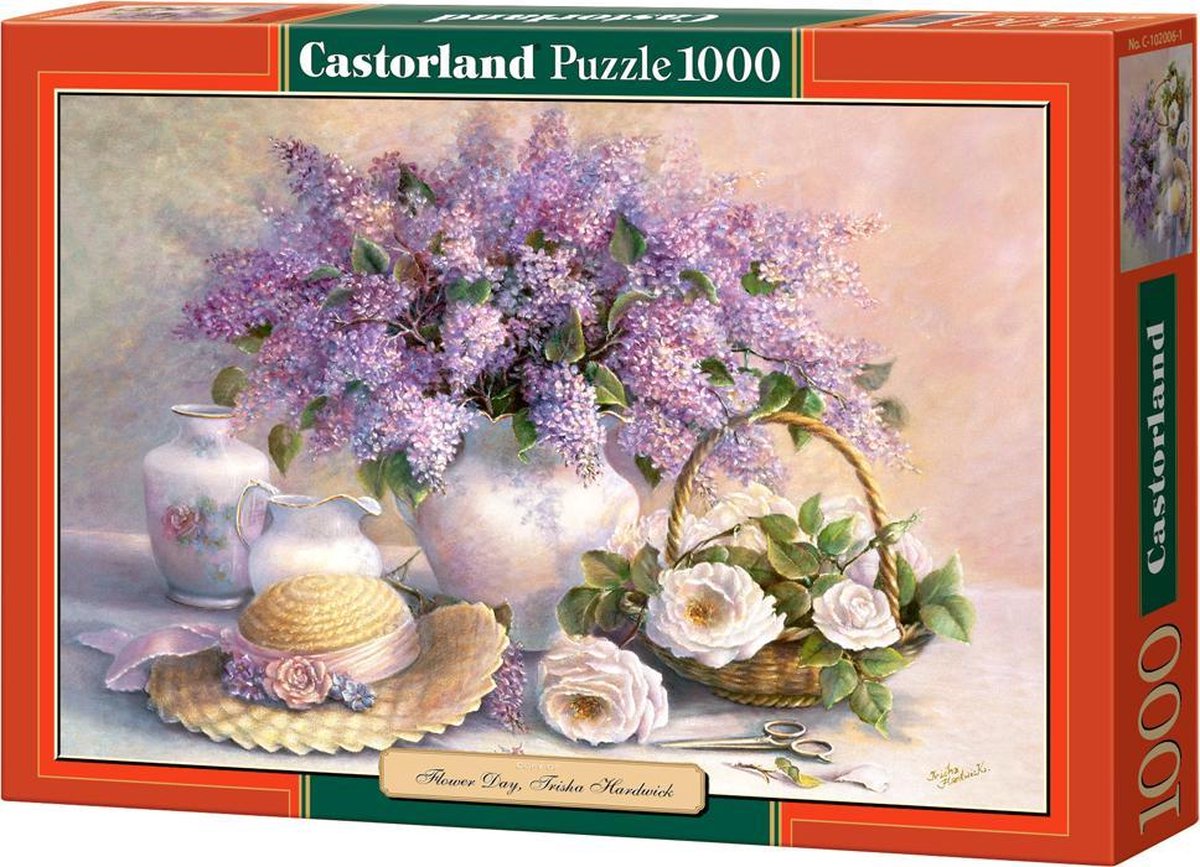 Selecta castorland rompecabezas día de la flor trisha hardwick, 1000 uds.