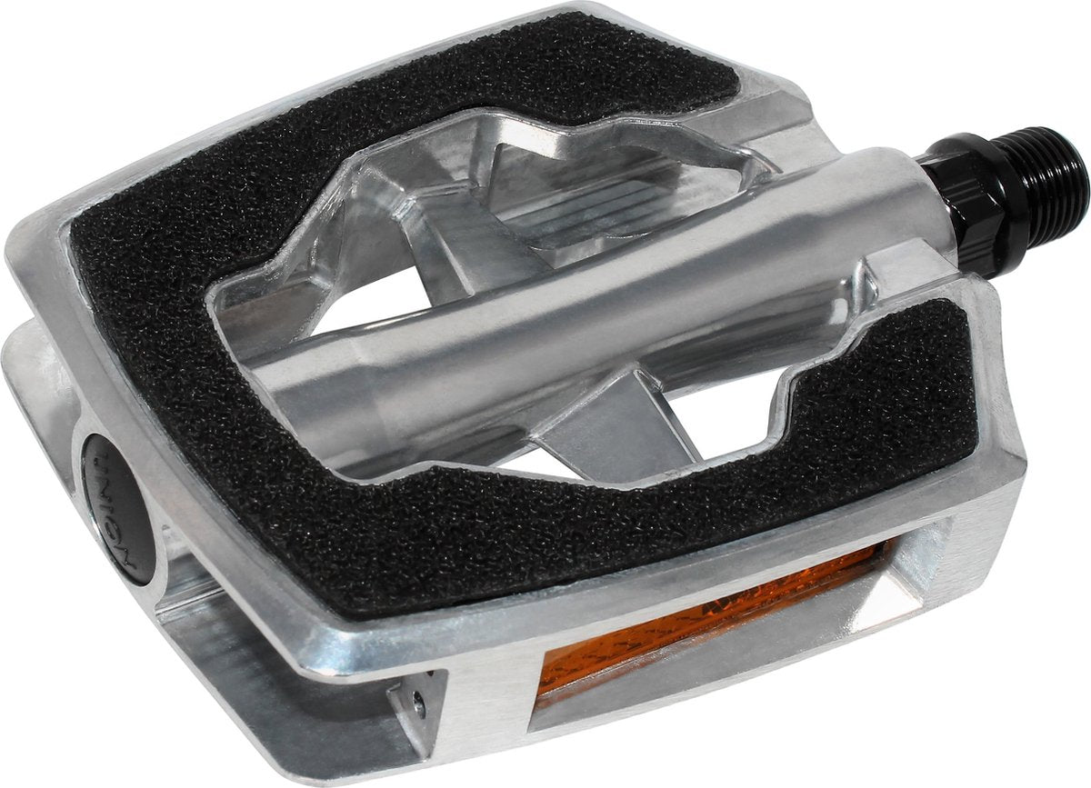 Pedale Cordo antiscivolo sandblock in alluminio argento