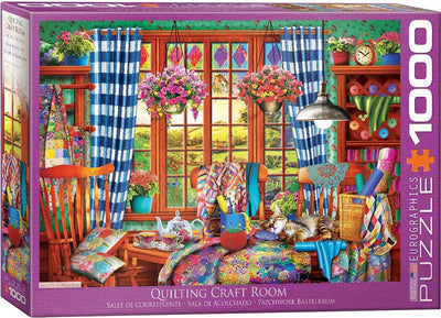 Eurographics - quilt studio [stanza per l'artigianato del quilting] - 1000 pezzi 68×48 cm (l×a) - puzzle