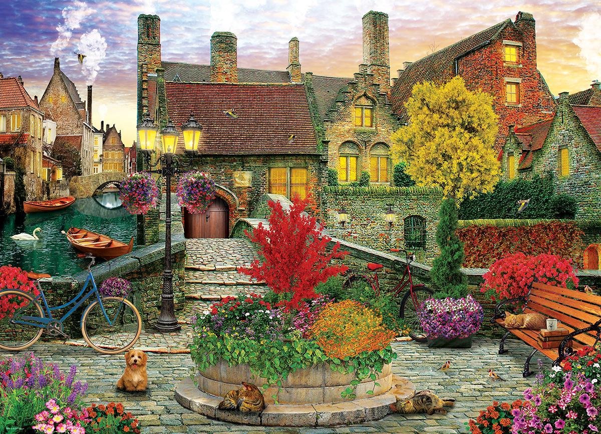 Eurographics - vivere nella città vecchia [vivere nella città vecchia] - david maclean - 1000 pezzi 68×48 cm (l×a) - puzzle