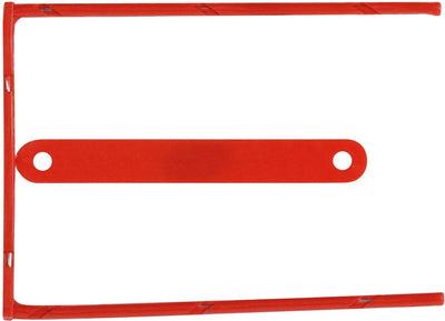 Raccoglitore di archivi Q-connect d-clip | scatola da 100 pezzi | rosso