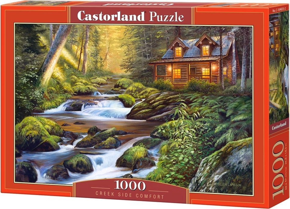 Castorland creek side comfort – puzzel – 1.000 stukjes – satijnen afwerking – perfecte pasvorm – europese kwaliteit