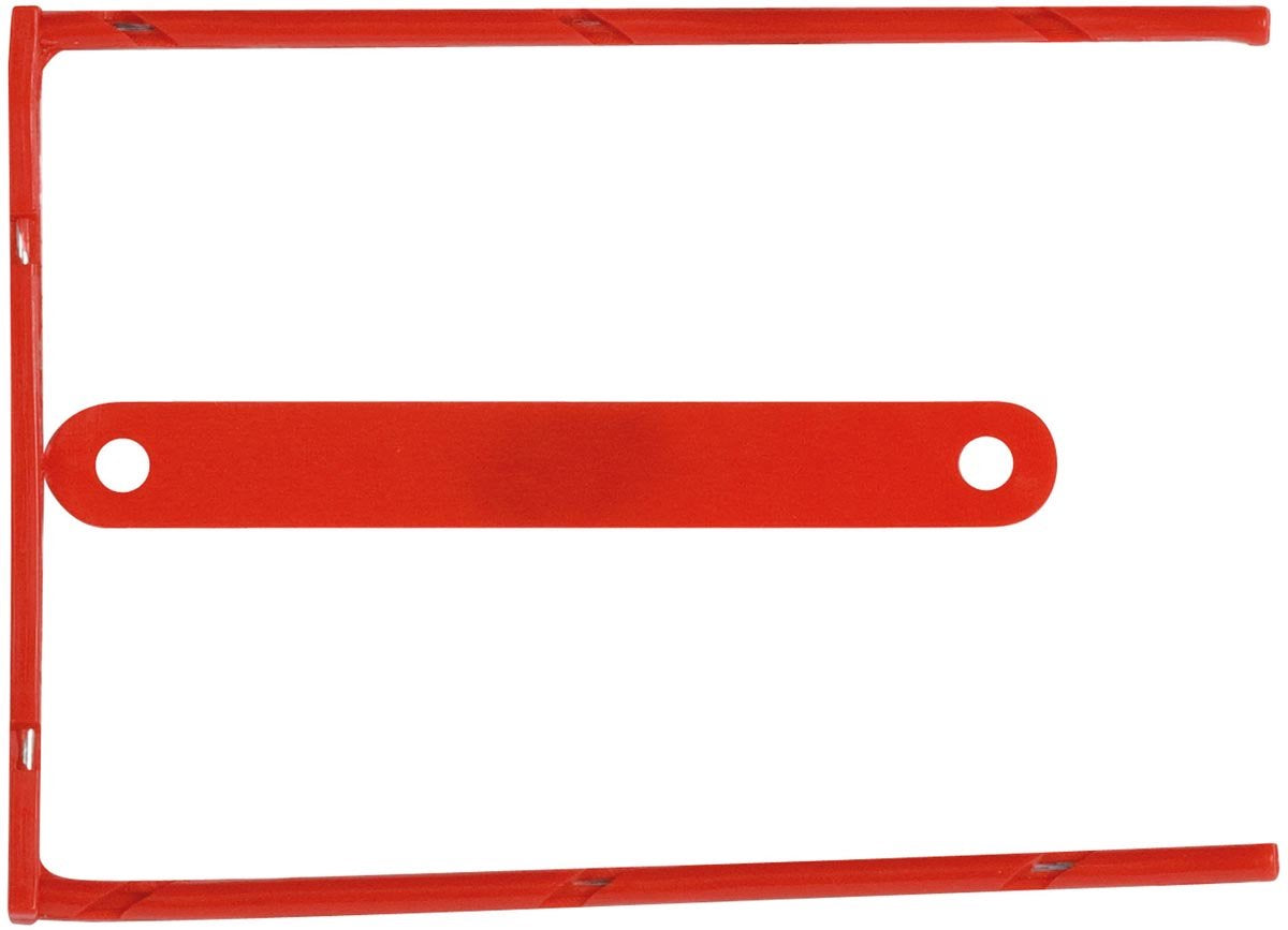 Q-connect archiefbinder d-clip | doos van 100 stuks | rood