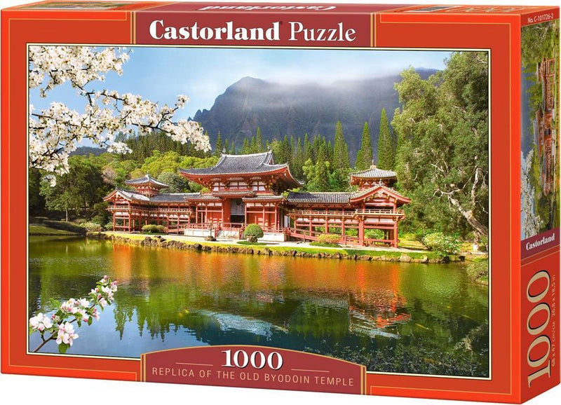 Replica Castorland del vecchio tempio Byodoin – puzzle – 1.000 pezzi – finitura satinata – vestibilità perfetta – qualità europea