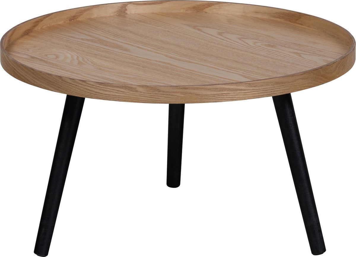 Mesa auxiliar Woood mesa l - madera - natural - 34xø60