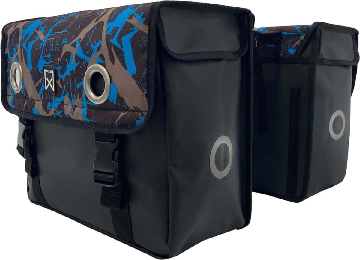 Wilex Wilex Borse per biciclette di ghiaccio Tarpaulin 30 l blu e nero