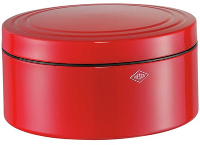 Scatola pasticceria Wesco linea classica con coperchio | 4 litri | metallo - rosso | scatola di biscotti