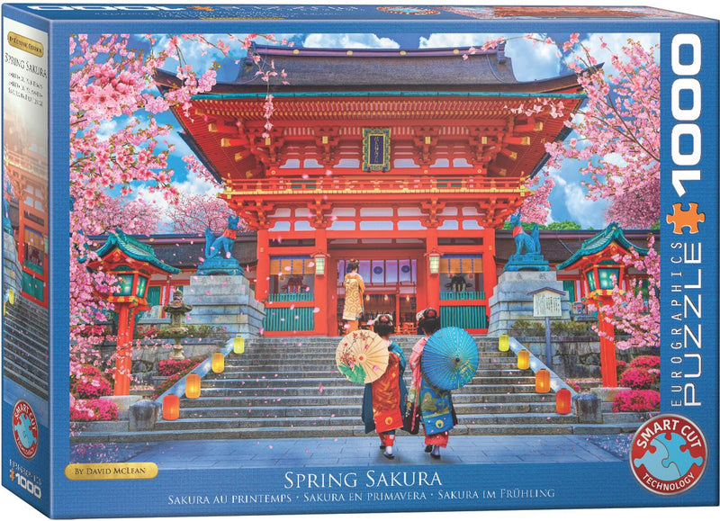 Eurographics - sakura de primavera [sakura de primavera] - lars stewart - 1000 piezas 68×48cm (w×h) - rompecabezas