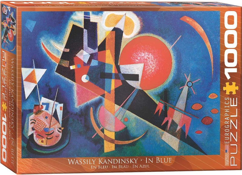 Eurographics - en azul [im blau] - wassily kandinsky - 1000 piezas 68×48cm (ancho×alto) - rompecabezas de bellas artes