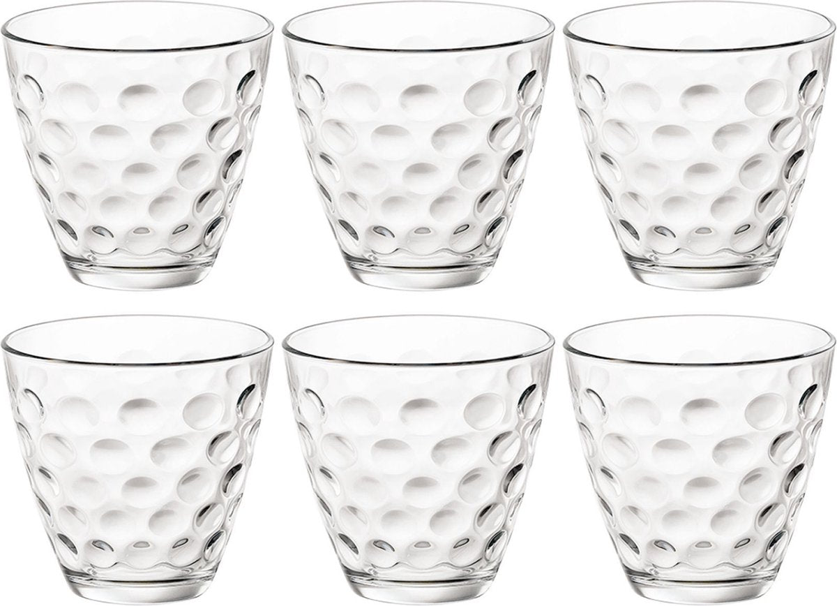 Bormioli rocco dots bicchiere acqua - 25 cl - set-6