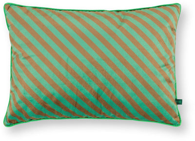 Pip studio cuscino decorativo a righe - cuscino per il soggiorno - verde - 35x50 cm