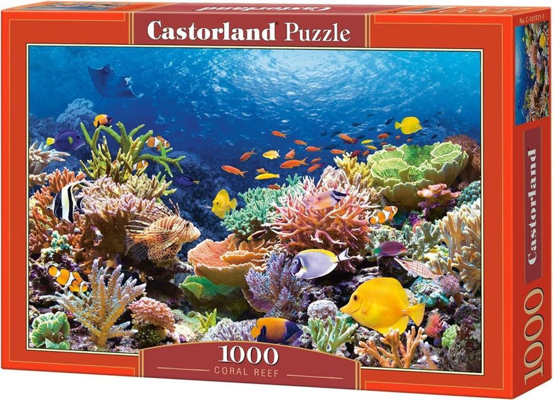 Puzzle selecta castorland peces de arrecife de coral, 1000 uds.