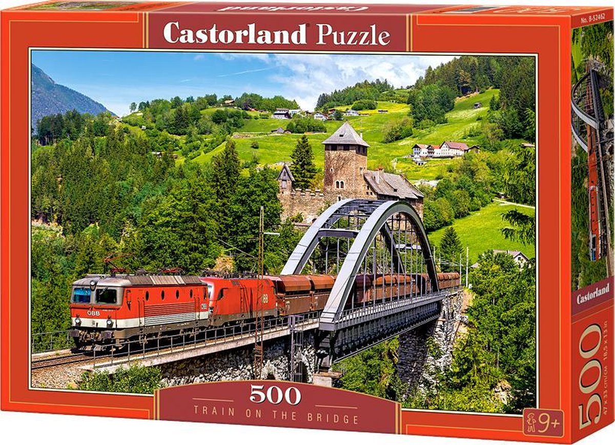 Selecta Castorland LEGPUZZEL Train on the Bridge, 500st.