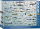 Eurographics - evolución de los aviones militares - 2000 piezas 97×68cm (ancho×alto) - rompecabezas
