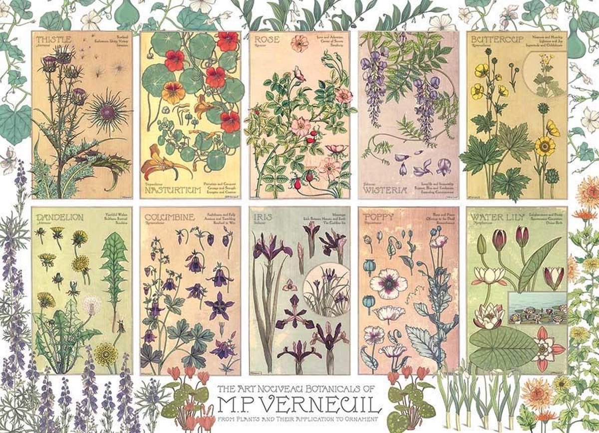Puzzle Cobble Hill Fiori Botanici Puzzle da 1000 pezzi.
