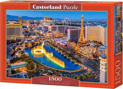 Castorland fabulous las vegas – puzzel – 1.500 stukjes – satijnen afwerking – perfecte pasvorm – europese kwaliteit
